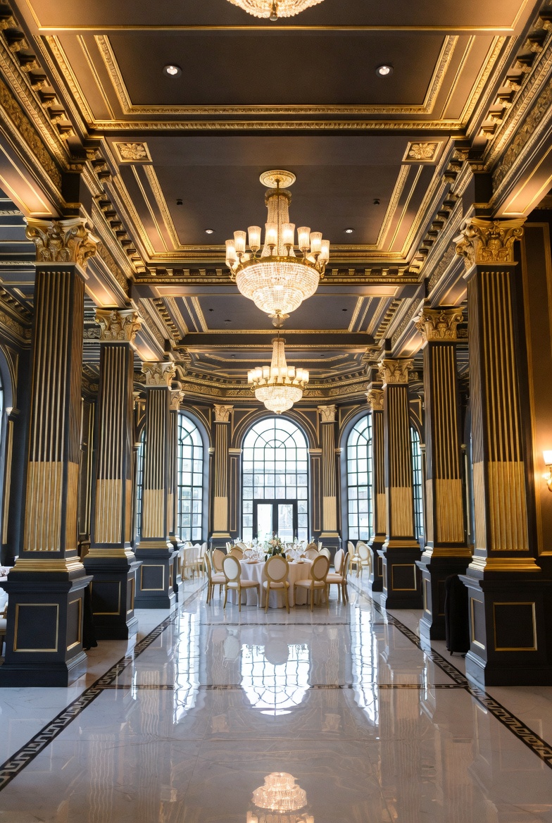 Vintage record player and vinyl collection